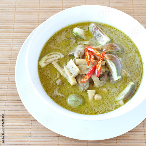 Thailand food Green curry