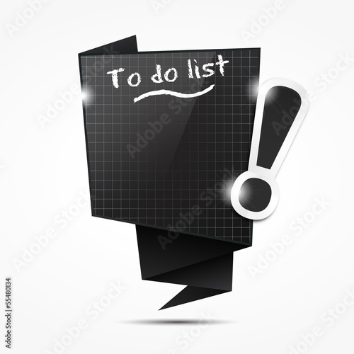 origami speech bubble : to do list