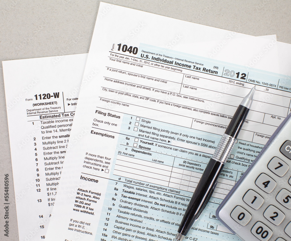 U S income tax form U S income tax form