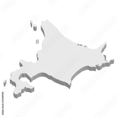 北海道 地図 3D