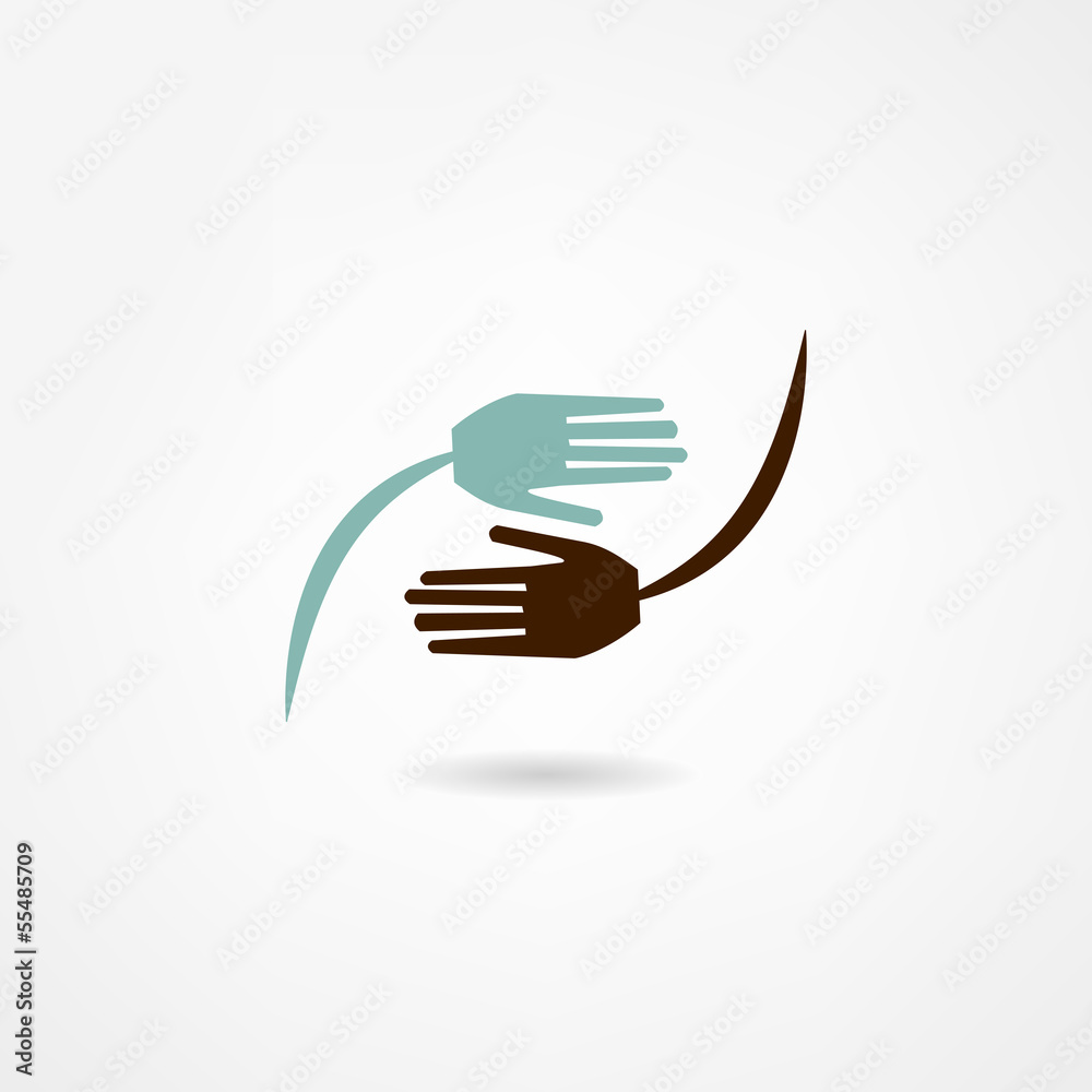 Fototapeta premium Business icon. Handshake. Transaction.