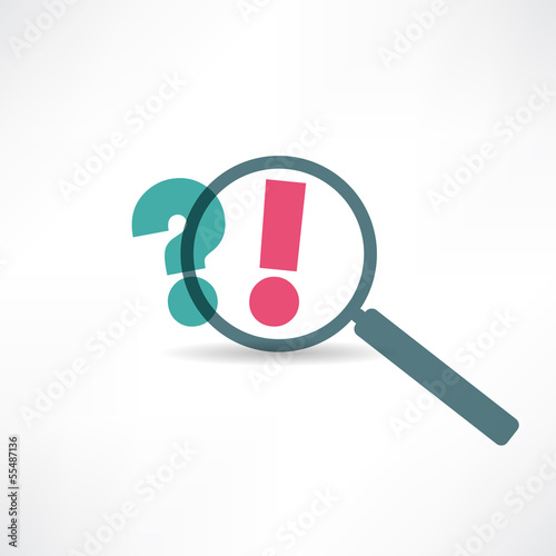 Question mark and exclamation point icon