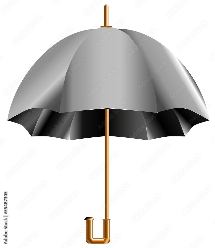 Black Open umbrella Black Open umbrella