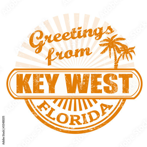 Greetings from Key West stamp