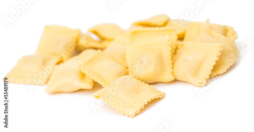 Ravioli pasta isolated