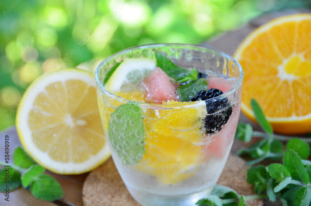 fruit juice in garden fruit juice in garden