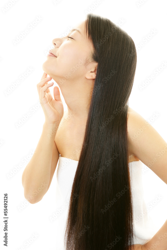 ロングヘアの女性