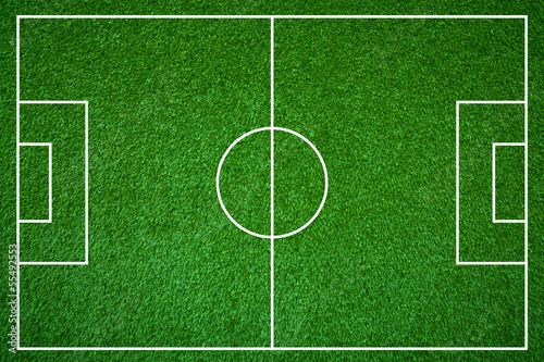 Tableau sur toile Soccer field