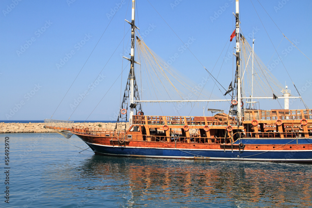 ein Piratenboot