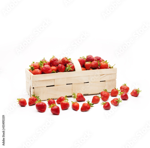 Erdbeeren im Körbchen