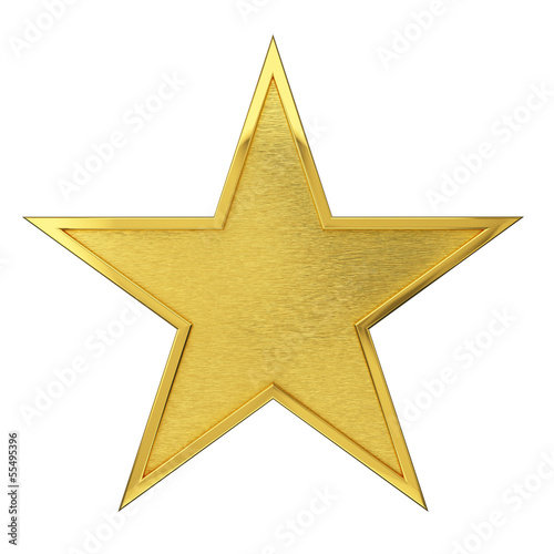 Brushed Golden Star Award