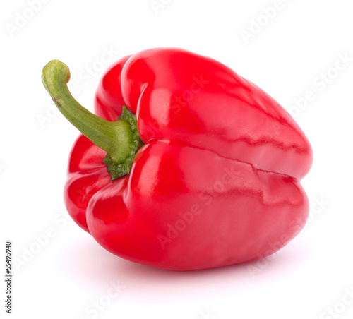 Canvas Print red pepper isolated on white background