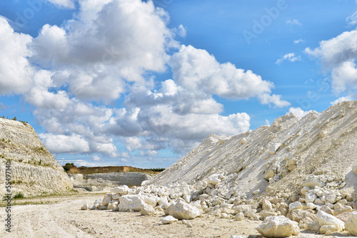 Limestone quarry in Faxe, Denmark