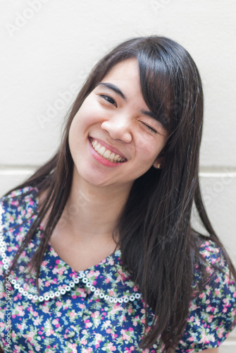 Young and beautiful asian woman with smiling © cescassawin
