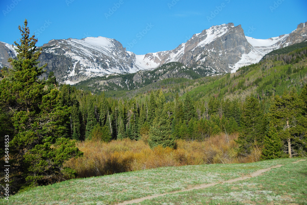 Otis and Hallett Peak, Rocky Mountain National Park, CO, USA