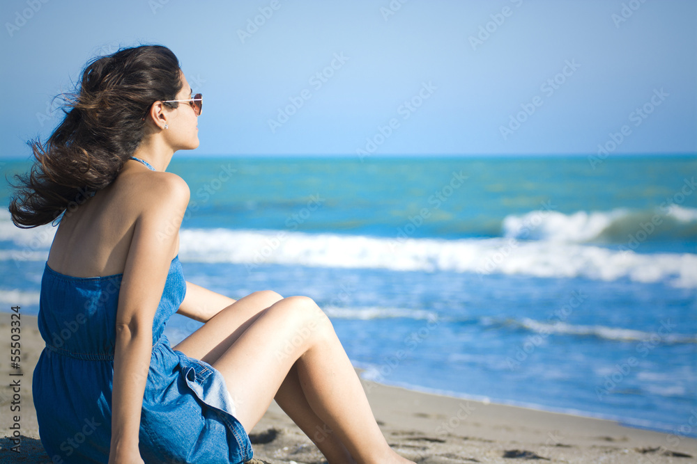 Beautiful girl on the Sands