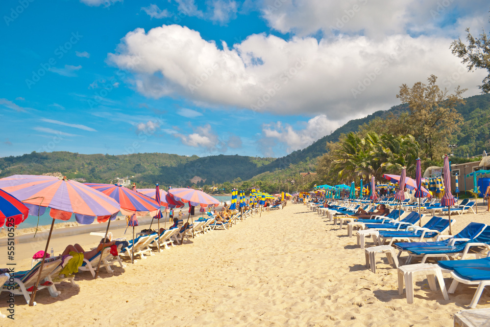 Beautiful beach at Patong beach , Phuket, Thailand Beautiful beach at Patong beach , Phuket, Thailand