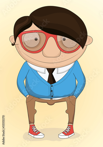 hipster vector illustration