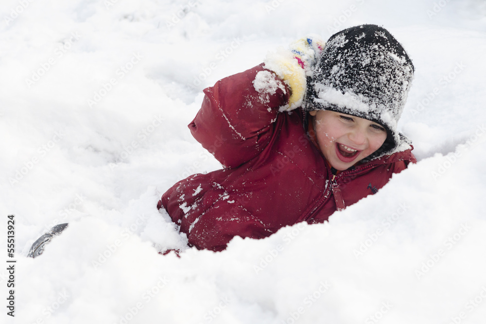 Child in snow Child in snow