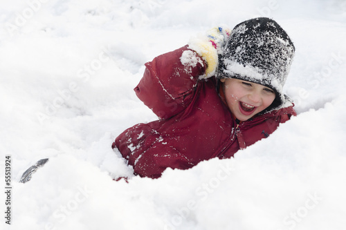 Child in snow