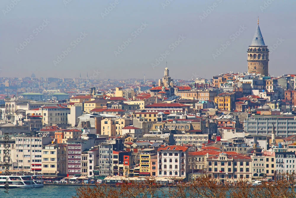 View of Istanbul with Galata Tower, Turkey