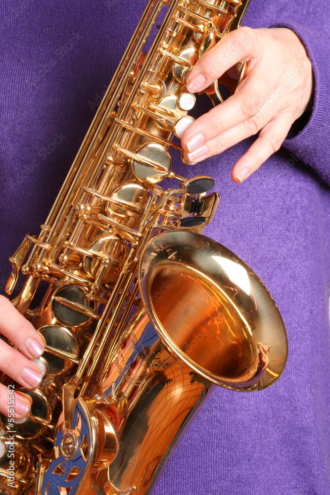 Fototapeta premium Saxofon spielen