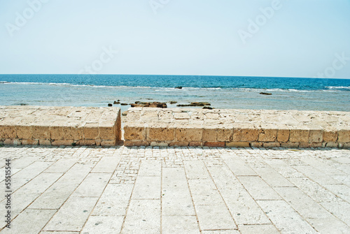 sea in Akko (Acre), Israel