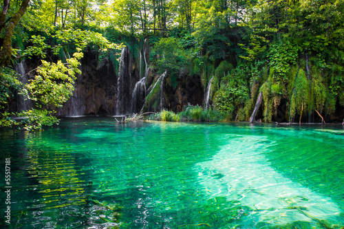 Fototapeta Naklejka Na Ścianę i Meble -  Laghi di Plitvice, Parco Nazionale in Croazia