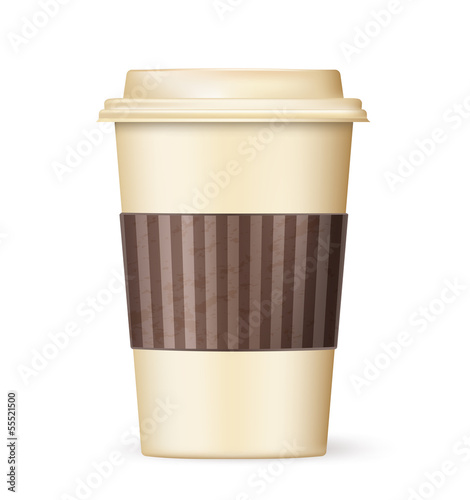 retro cup of coffee to go
