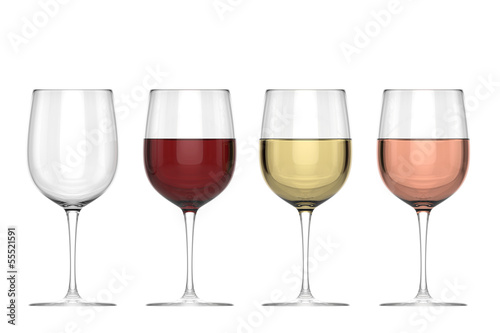 Glasses Of Wine - Set