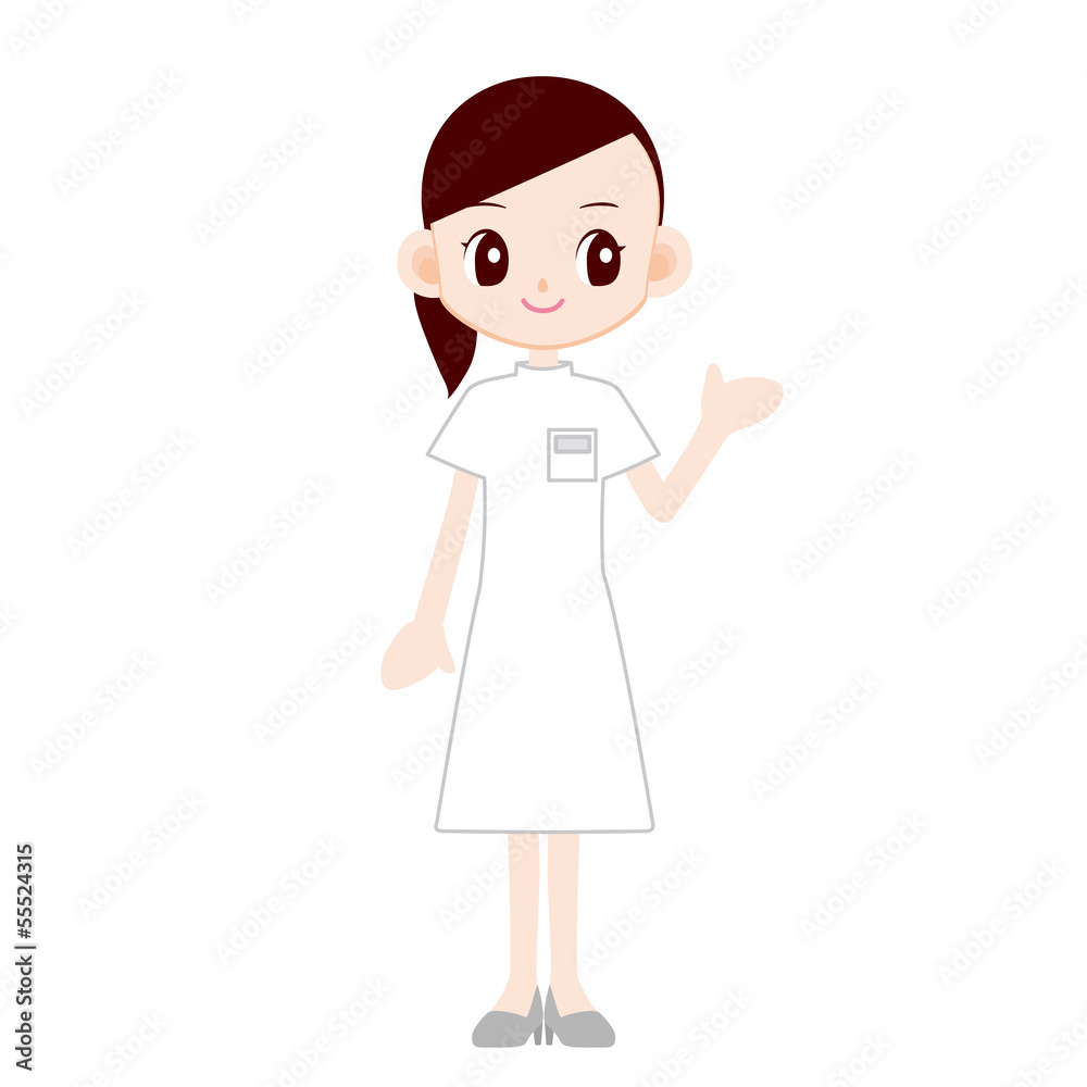 病院受付の女性 Stock イラスト Adobe Stock