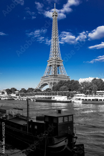 Fototapeta la Tour Eiffel dalla Senna
