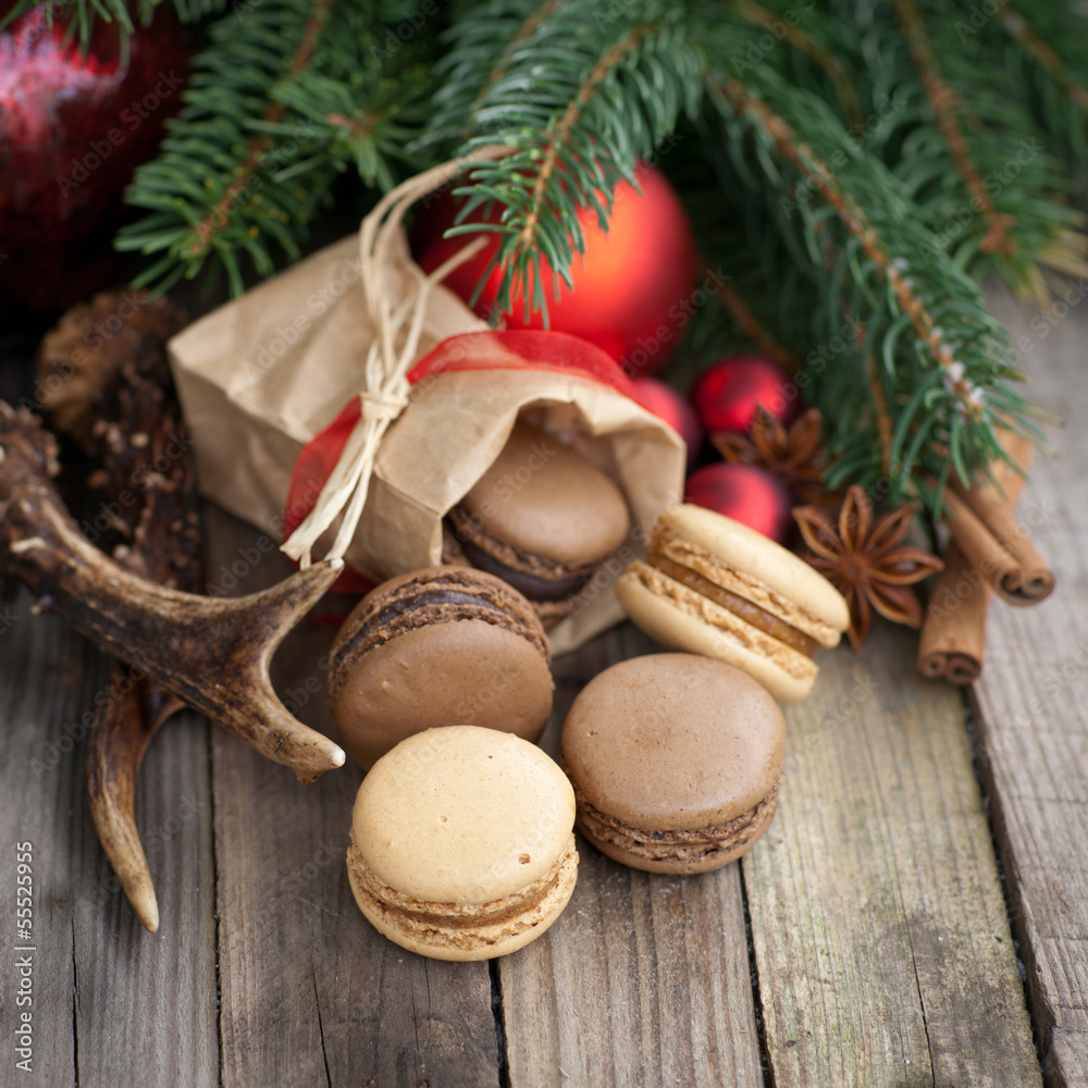 Weihnachtszeit, Macarons Weihnachtszeit, Macarons