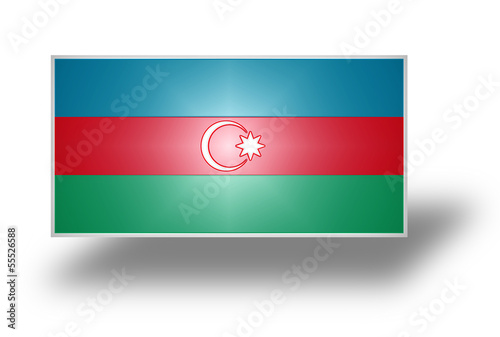 Flag of Azerbaijan (stylized I). Free Download Flag of Azerbaijan (stylized I). - GFXLoad