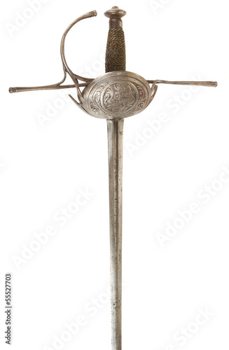 A 17th Century Spanish Cup Hilt Rapier Sword