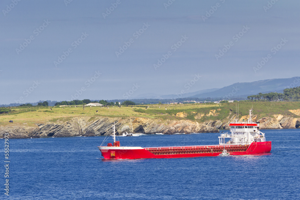 Obraz premium Merchant ship