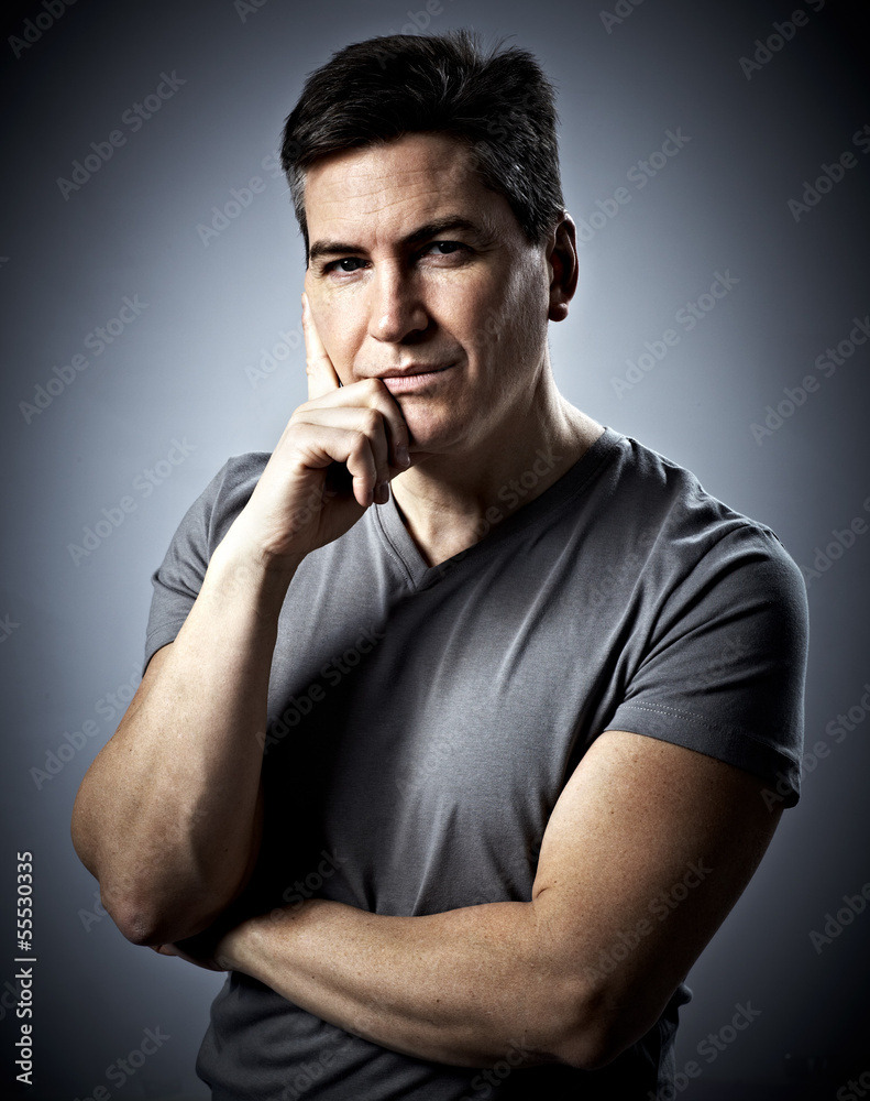Man portrait. Man portrait.