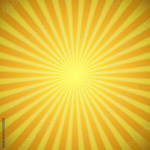 Sunburst bright yellow and orange background