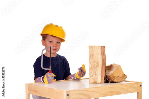 Kind als Handwerker