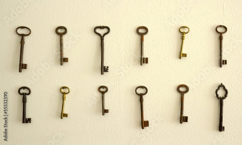 Keys on the wall