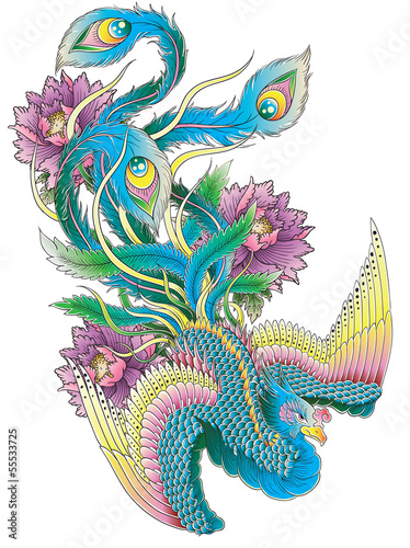 Japanese Style Peacock