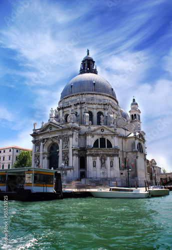 Basilica Santa Maria della Salute  Grand Canal  Venice  Italy