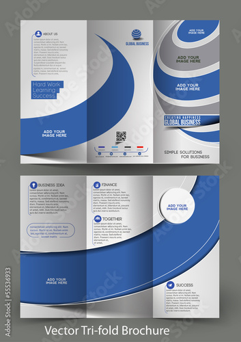 ri-Fold Corporate Business Store Brochure Design photo