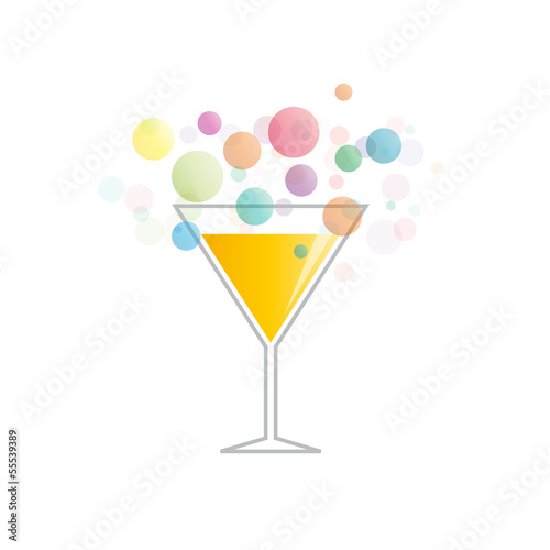 Vector Logo abstract cocktail