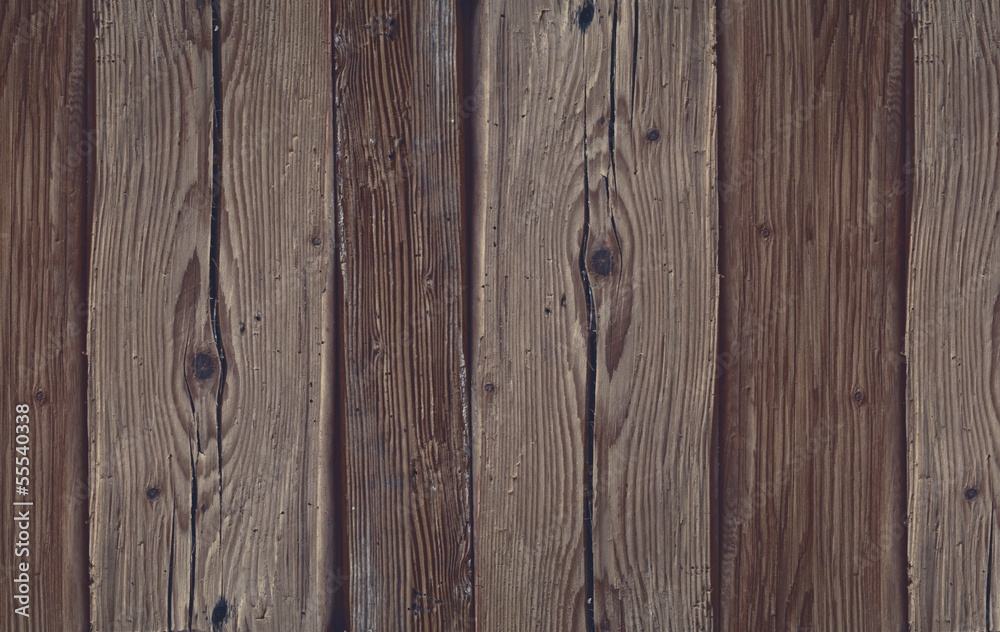 Naklejka premium alte braune Holz Bretter als Hintergrund