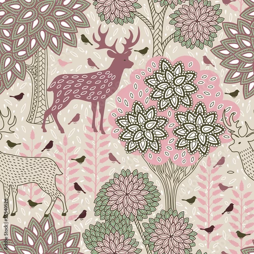 Tapety Wzór jesień las