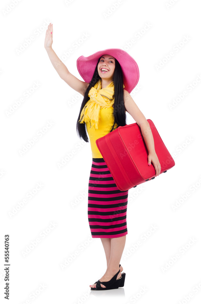 Young woman preparing for vacation Young woman preparing for vacation