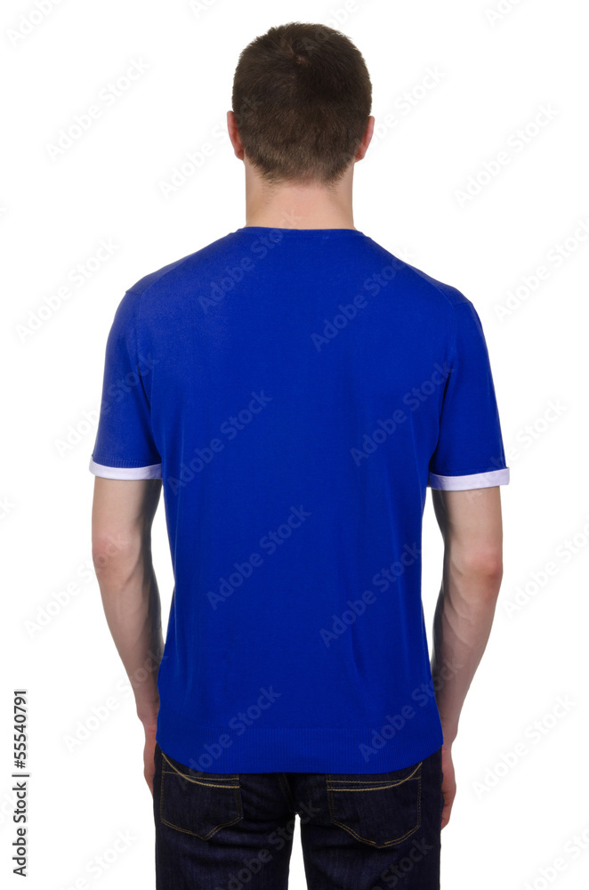 Obraz premium Male t-shirt isolated on the white background