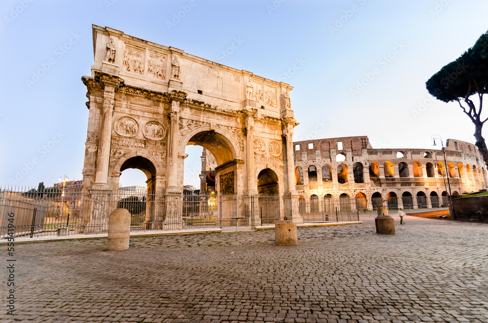 Obraz premium Arco di Costantino. (Constantin's Arc) Roma (Rome) Italy