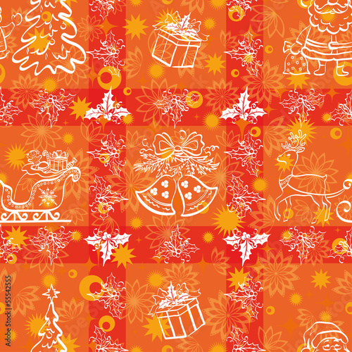 Christmas seamless background